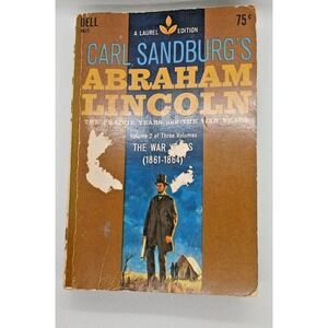 Carl Sandburg Abraham Lincoln Vol II 1968 Laurel Edition Paperback Dell